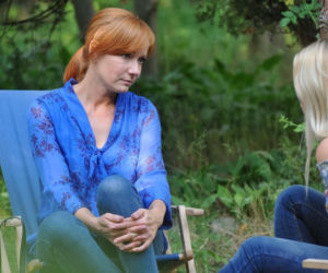 M jak miłość odc. 1394. Agnieszka (Magdalena Walach), Joasia (Barbara Kurdej-Szatan)
