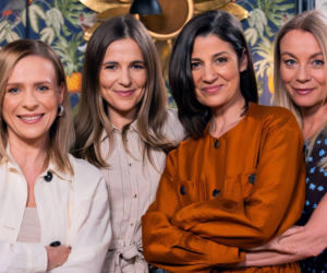 Pierwsza miłość nowy sezon. Marysia (Aneta Zając), Kinga (Aleksandra Zienkiewicz) i Marta (Honorata Witańska), Emilka (Anna Ilczuk)