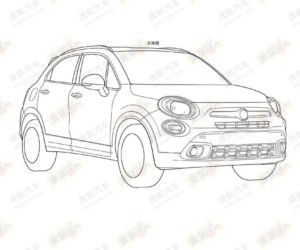 Fiat 500X - szkice patentowe