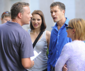 M jak miłość: Szymon (Grzegorz Małecki), Sandra (Anna Dereszowska), Tomek (Andrzej Młynarczyk)