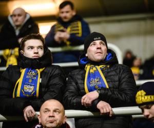 Arka Gdynia - Lechia Gdańsk: Zdjęcia kibiców z derbów Trójmiasta w ramach 23. kolejki PKO BP Ekstraklasy