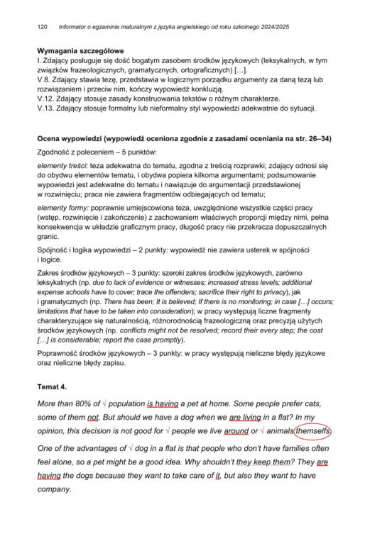 Matura 2025 angielski rozszerzony: przykładowa rozprawka, list, artykuł. Przykłady CKE