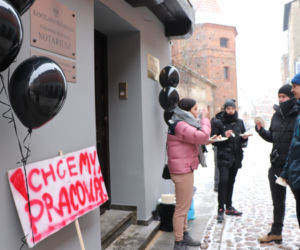 Protest branży ślubnej w Toruniu