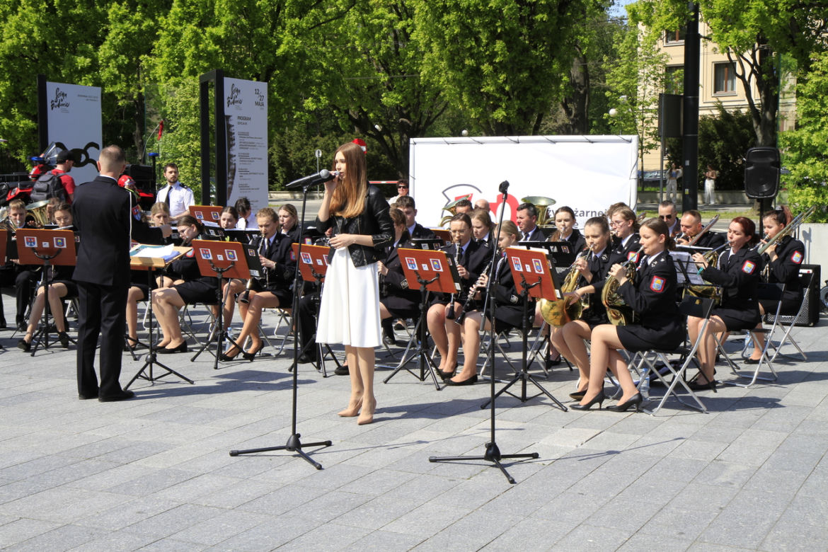 Piknik strażacki na Placu Teatralnym w Lublinie