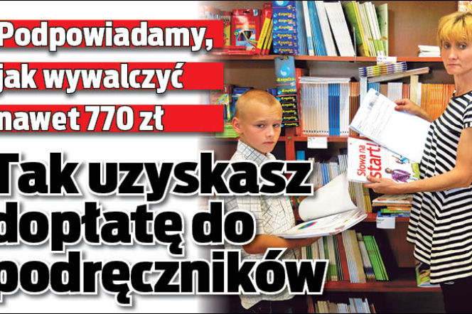 Tak uzyskasz dopłatę do podręczników