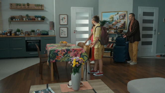 Barwy szczęścia, odcinek 3304. Mariusz (Rafał Cieszyński), Kasia (Katarzyna Glinka)