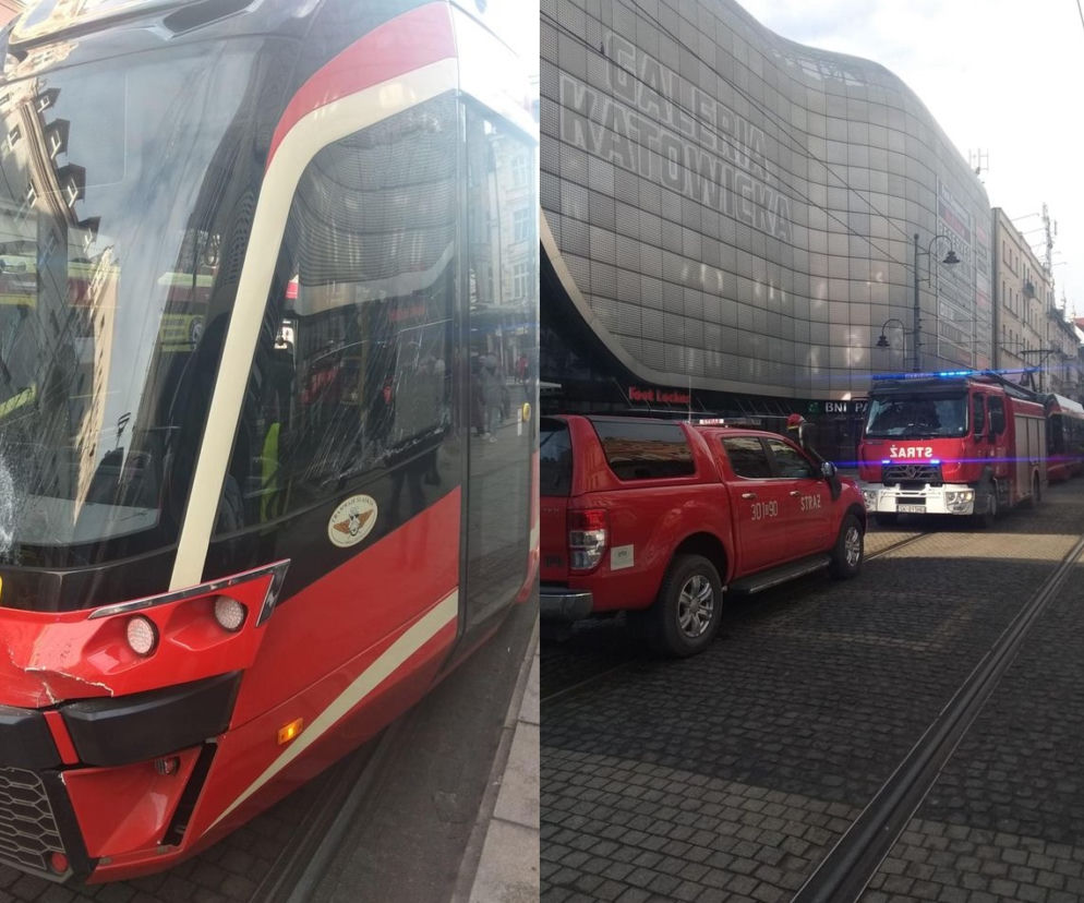 Zderzenie tramwajów w Katowicach