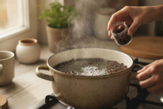 Po spalonej kolacji w całym domu unosi się przykry zapach? Wrzucam to do garnka z wodą i po kwadransie dom wypełnia korzenny aromat