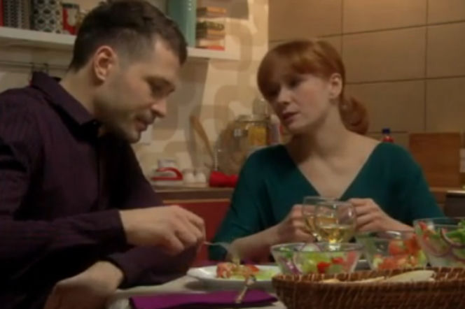 M jak miłość odcinek 1070 Agnieszka Olszewska (Magdalena Walach), Tomek Chodakowski (Andrzej Młynarczyk)