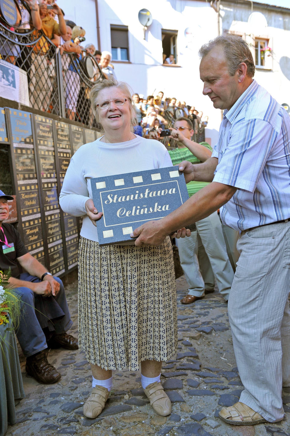 Stanisława Celińska z rodziną