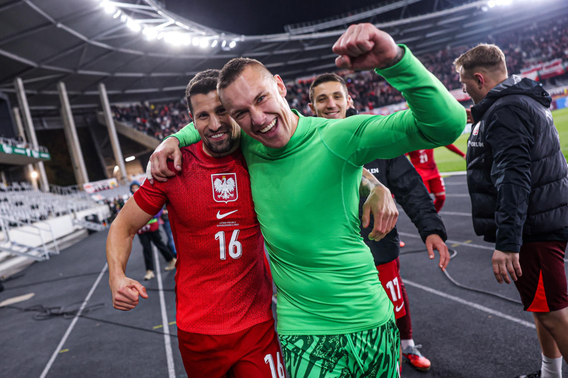 Polska - Litwa: Świętowanie wygranej
