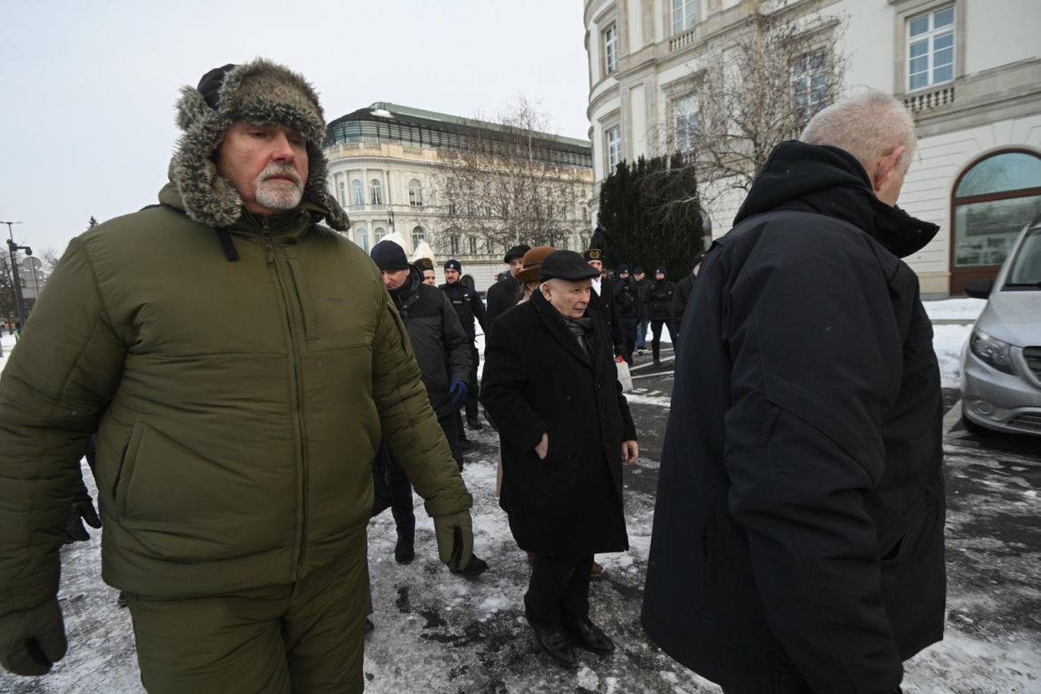 Jarosław Kaczyński na obchodach miesięcznicy smoleńskiej