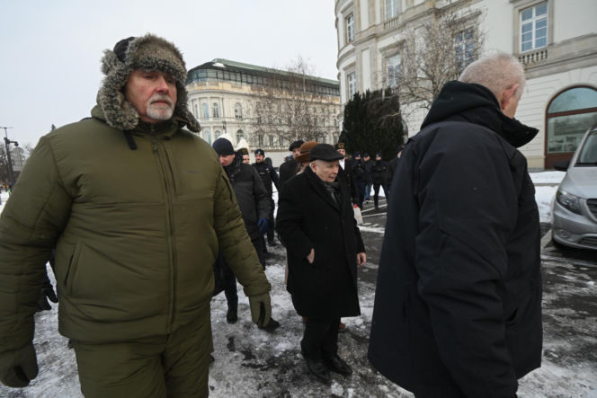 Jarosław Kaczyński na obchodach miesięcznicy smoleńskiej