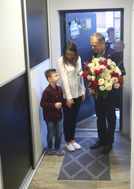 Donald Tusk odwiedził 7-letniego Jasia