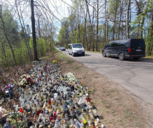 Miejsce wypadku Łukasza Litewki