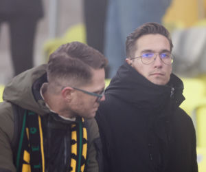 Kibice GKS Katowice dopingowali piłkarzy w meczu z Pogonią