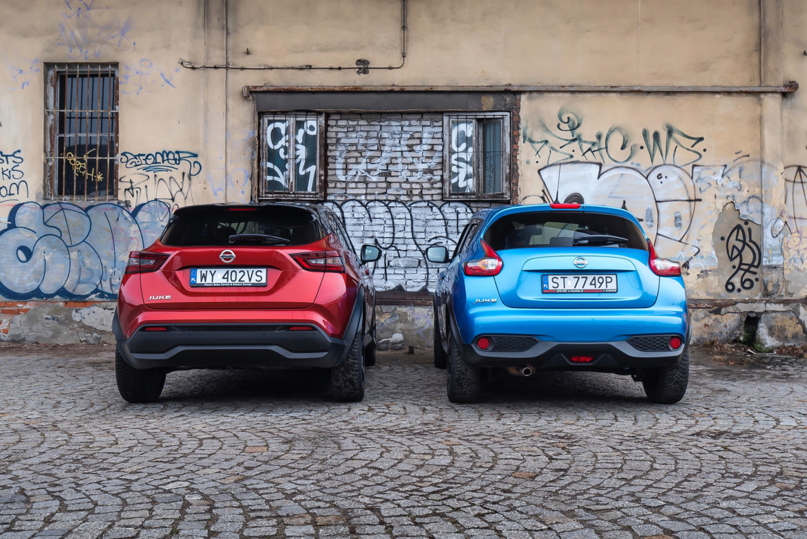 Nissan Juke pierwszej i drugiej generacji 