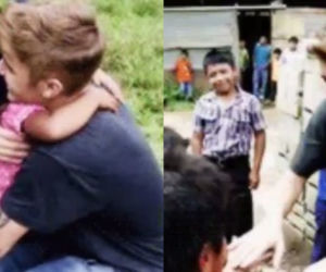 Justin Bieber i dzieci