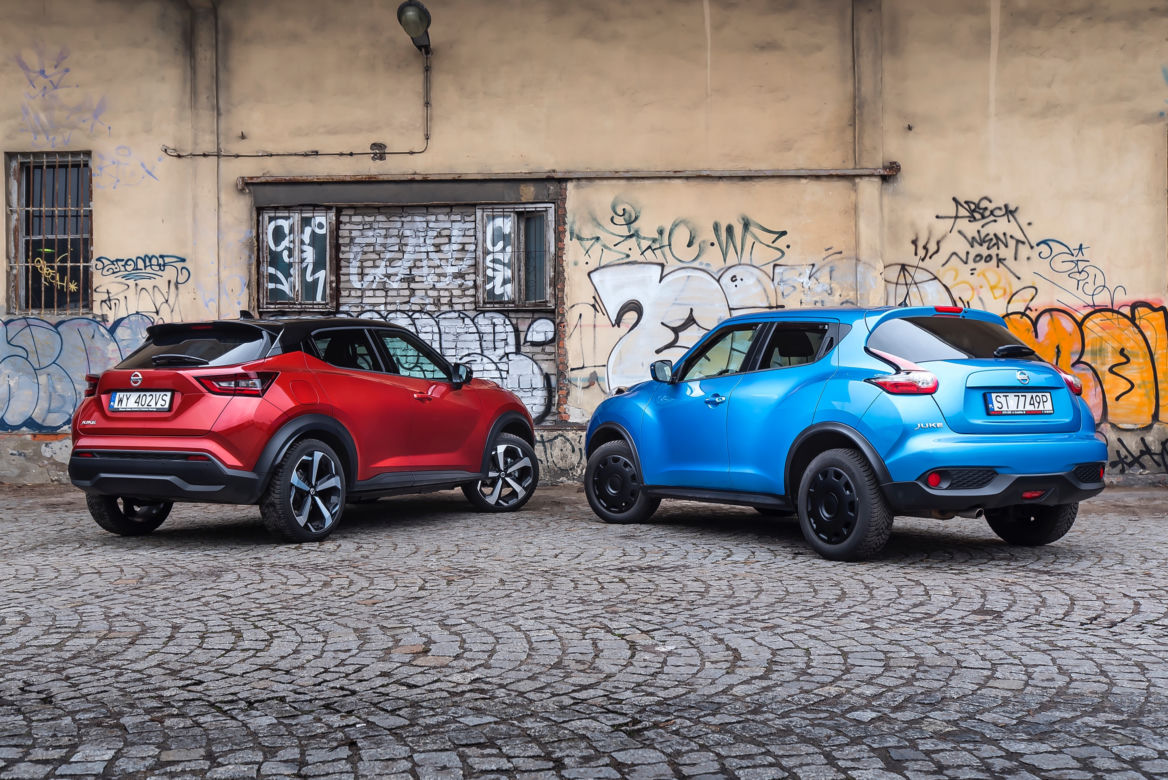 Nissan Juke pierwszej i drugiej generacji 