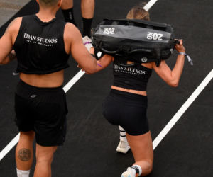 Anna Lewandowska z przystojnym Latynosem na zawodach Hyrox