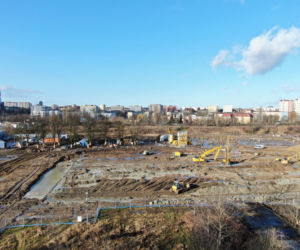 Budowa Fabryki Wody w Szczecinie - luty 2020