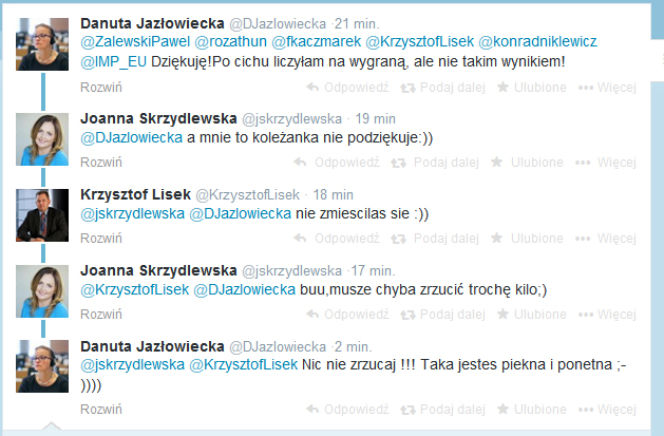 Posłanki twitt