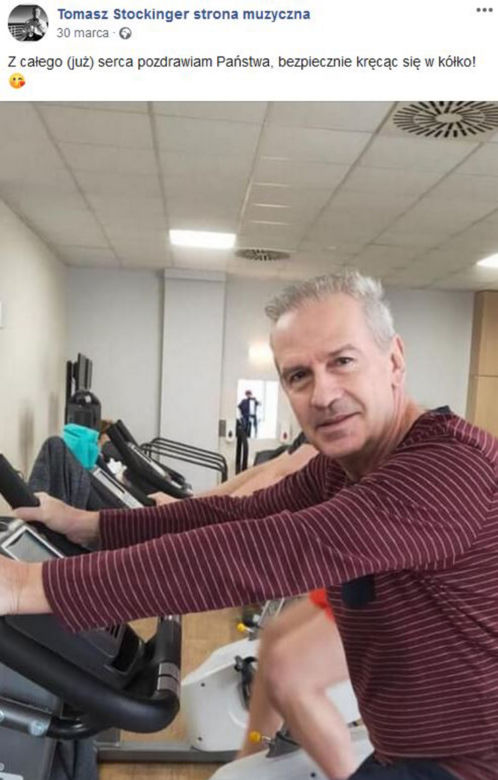 Tomasz Stockinger wrócił do domu po operacji