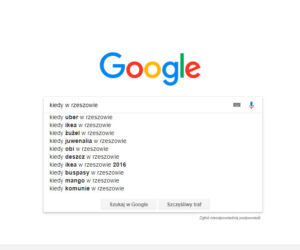 Rzeszów w Google