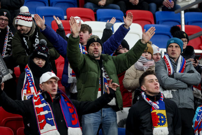 Górnik Zabrze - Pogoń Szczecin: Zdjęcia kibiców z meczu 22. kolejki PKO BP Ekstraklasy