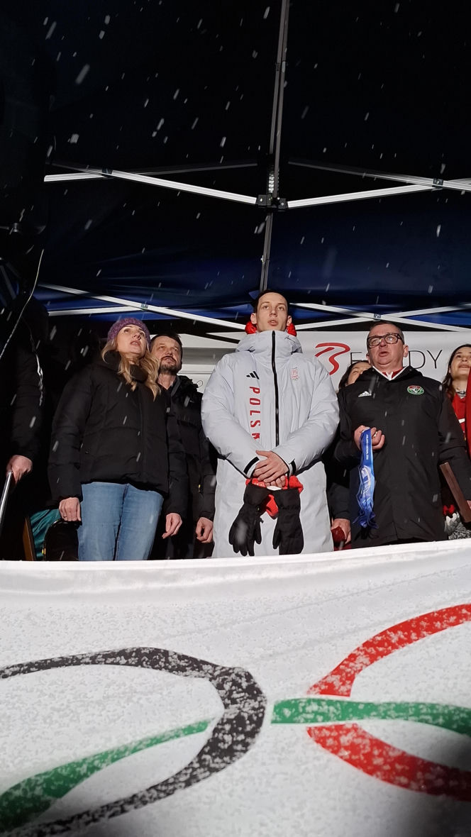 Powitanie Kacpra Tomasiaka w Bystrej 18.02.2026