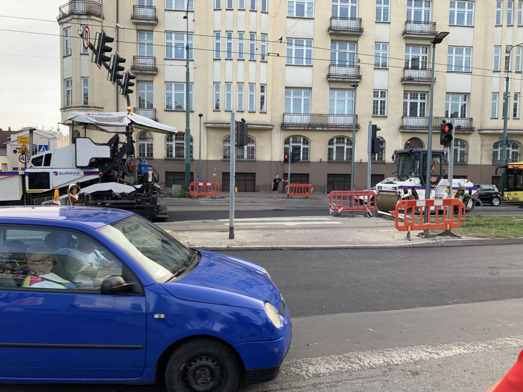 Utrudnienia dla kierowców w centrum Sosnowca.