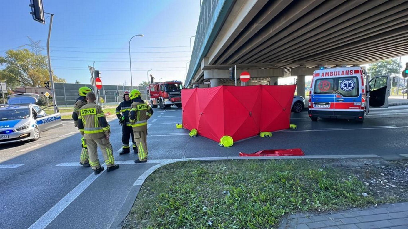  Tragiczny wypadek w Łomiankach. Nie żyje motocyklista