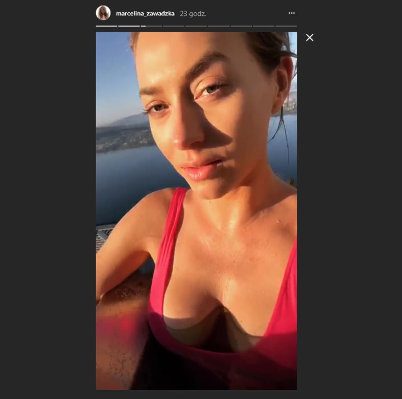 Seksowna Marcelina Zawadzka w basenie