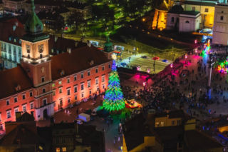 Świąteczna iluminacja 2025/2026 w Warszawie