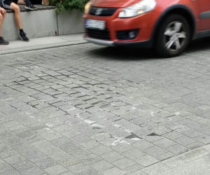 Zniszczenia na ulicy Bogusława