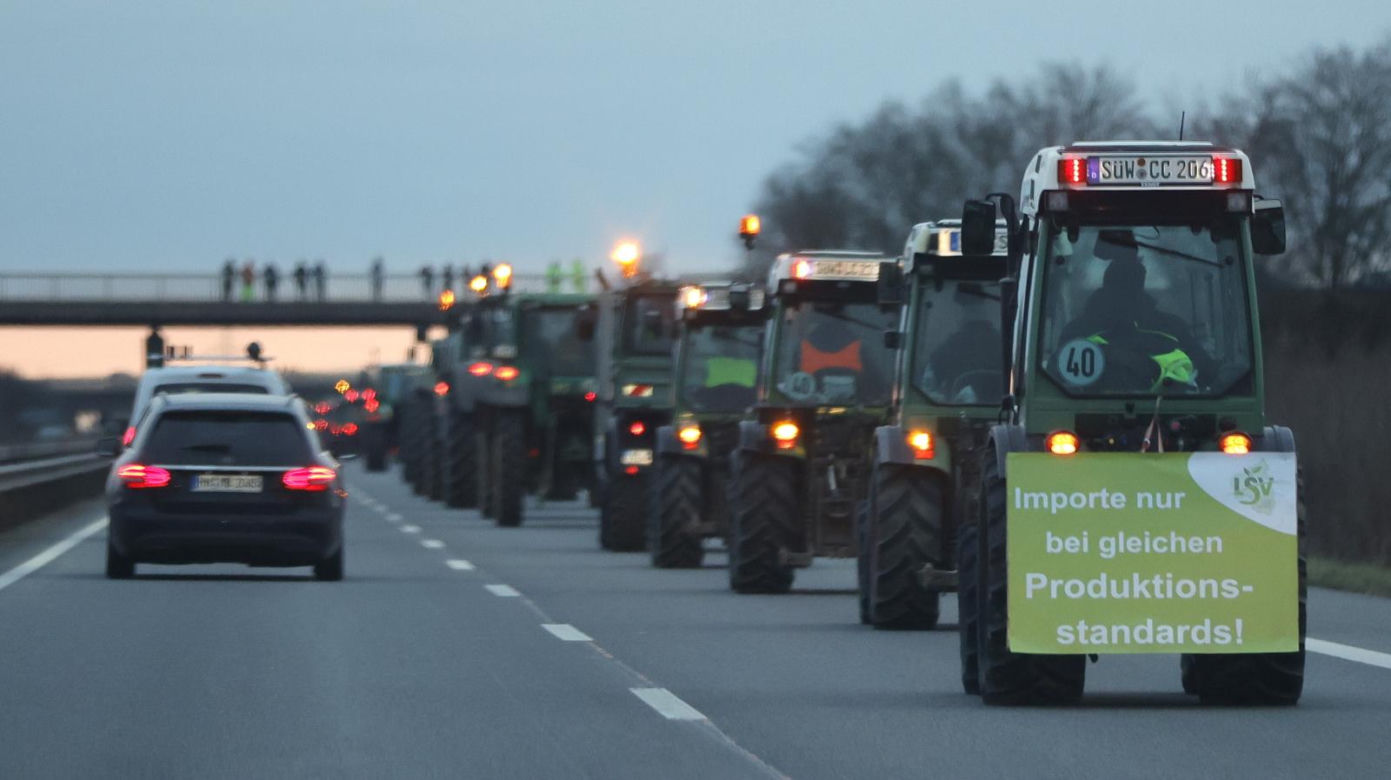 Strajk rolników w Niemczech