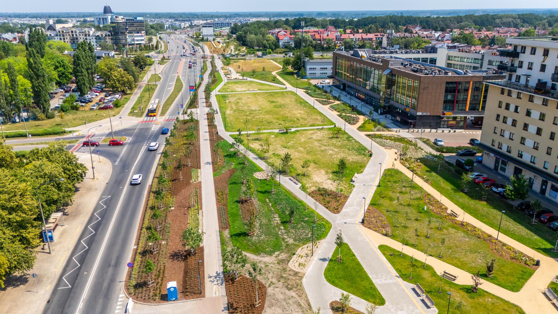 Park nad Południową Obwodnicą Warszawy w Warszawie