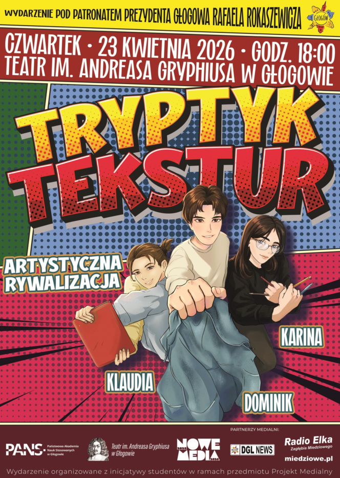 Tryptyk Tekstur - plakat
