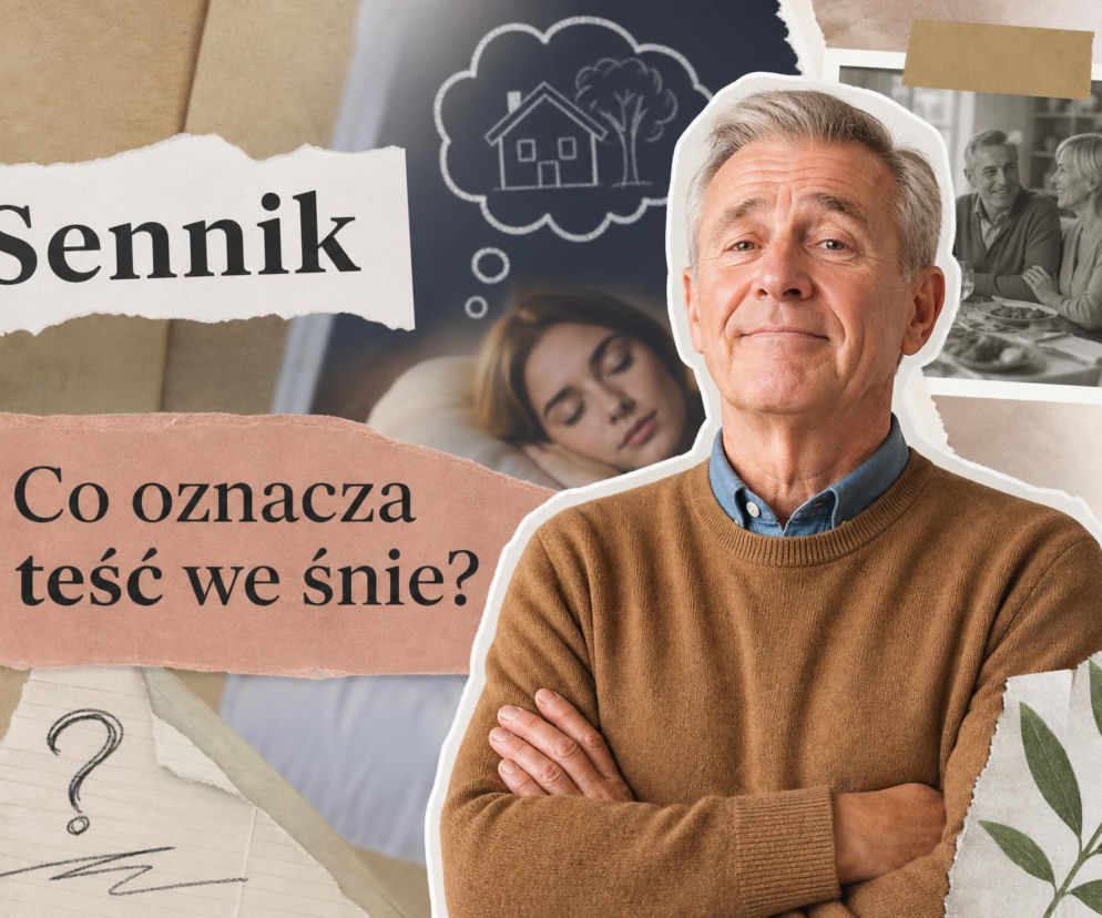 Uśmiechnięty, starszy mężczyzna z założonymi rękami. O znaczeniu snu o teściu przeczytasz na łamach SE.