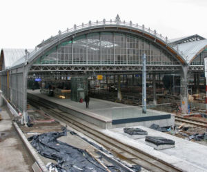 Dworzec Główny we Wrocławiu w budowie 