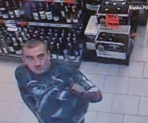 Bytom: Wybiegł ze sklepu z flaszką, po drodze skasował drzwi. Policja szuka sprawcy [ZDJĘCIA]