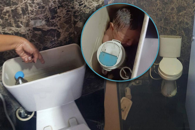 Sprzątała toalety, nagle usłyszała płacz. W spłuczce był upchnięty noworodek! Nie miał odciętej pępowiny