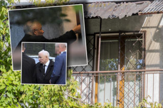 Kaczyński zostawił kuzyna i wrócił na Żoliborz. Lepiej, żeby nie wychodził na balkon