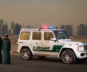 Mercedes G63 AMG Brabus - radiowóz w Dubaju