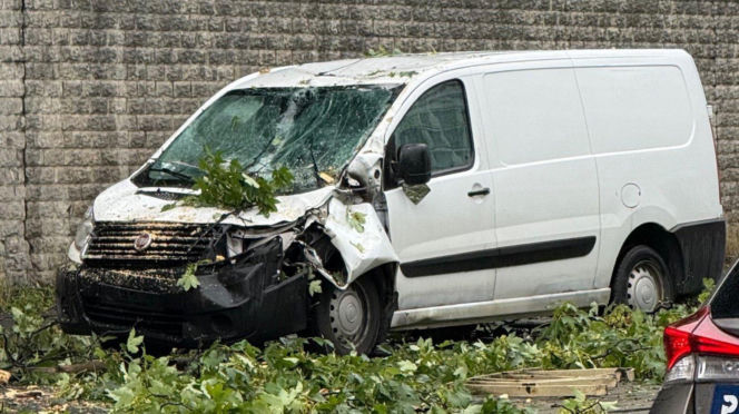 Auto Bubasa po nawałnicy 19 lipca