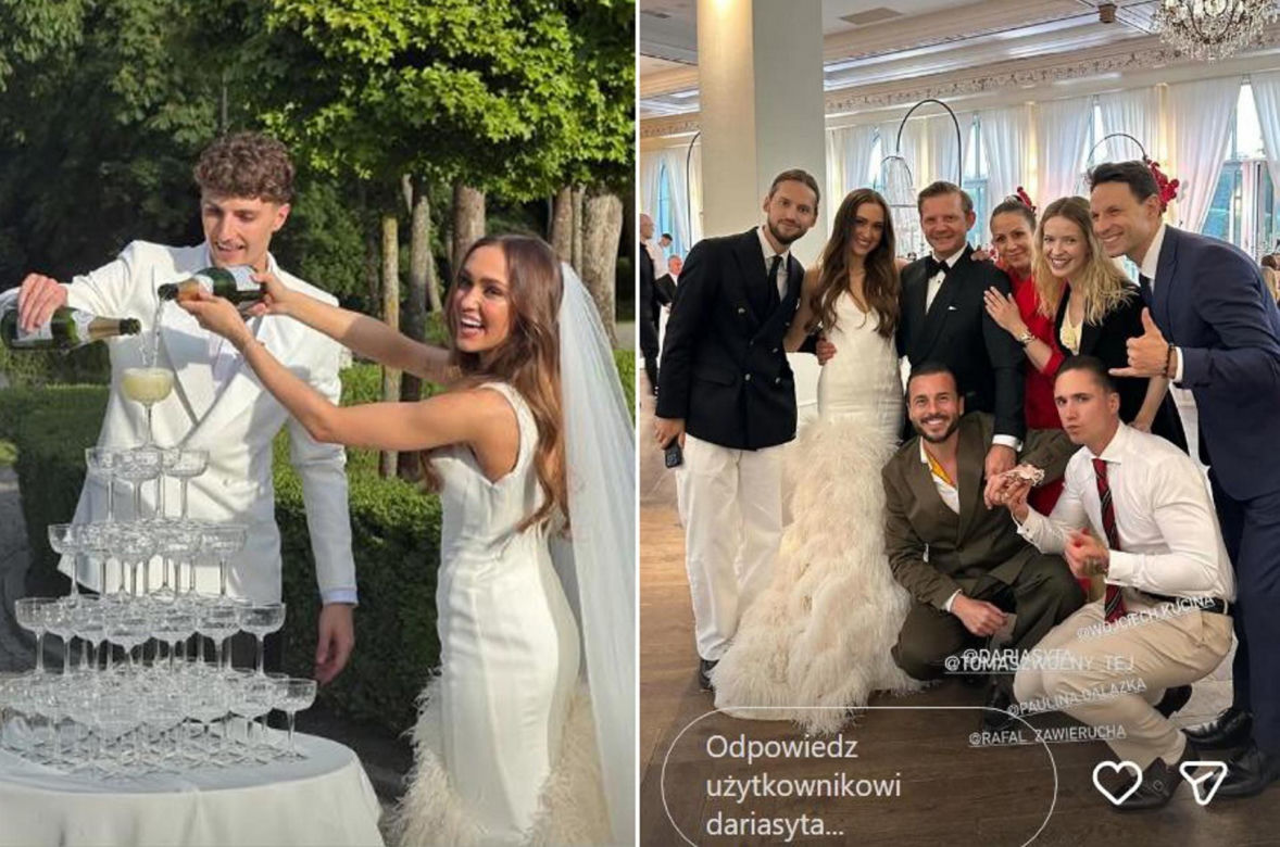Tak hulały gwiazdy na weselu Darii Sytej i Igora Grobelnego. Szampan lał się strumieniami!