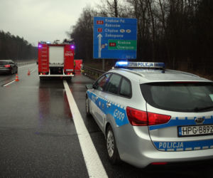 Wypadek śmiertelny na obwodnicy Krakowa. Nie żyje 68latnia kobieta