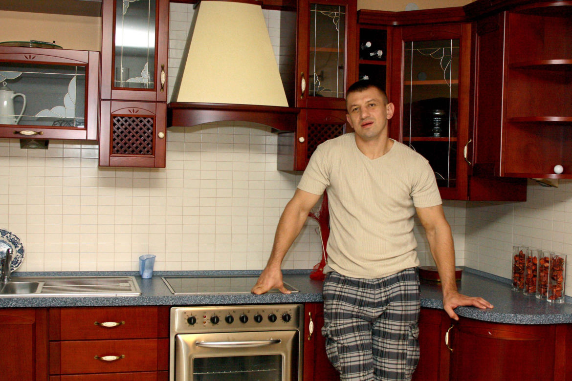 Tomasz Adamek w domu w Gilowicach