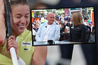 Legendarny Andre Agassi wypalił do Mai Chwalińskiej w programie na żywo! Komiczna reakcja Polki [WIDEO]