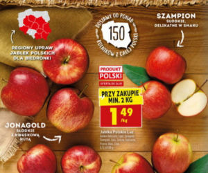 polskie jabłka 1.49 zł/kg